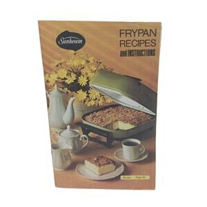 Vintage 1972 Sunbeam Frypan Recipes and Instructions Booklet
